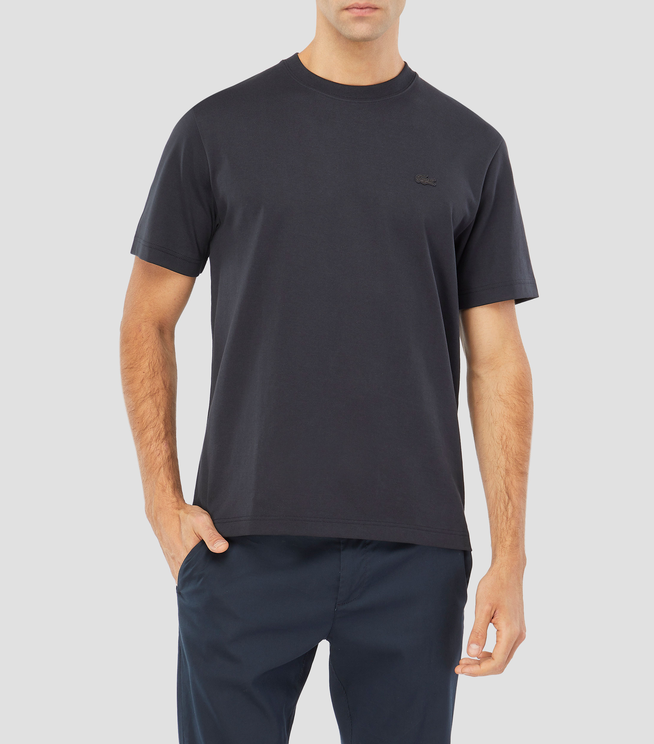 Playera cuello redondo manga corta lisa Hombre